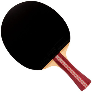 DHS 红双喜 R4002 四星 乒乓球拍 红黑色 横拍 单块装