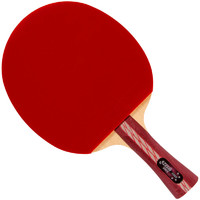 DHS 红双喜 R4002 四星 乒乓球拍 红黑色 横拍 单块装
