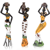 CYYKDA 复古非洲雕像 3件装