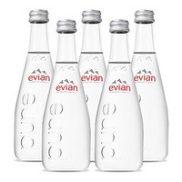 百亿补贴： Evian 依云 天然弱碱性矿泉水 玻璃瓶 330ml*5