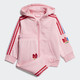 adidas 阿迪达斯 3D TREFOILHOOD GD2641 男女童运动套装