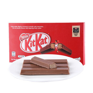 雀巢(Nestle) 进口奇巧kitkat 牛奶巧克力威化饼干 纯可可脂 休闲零食 分享装45g*6条 新老包装随机发货 *3件