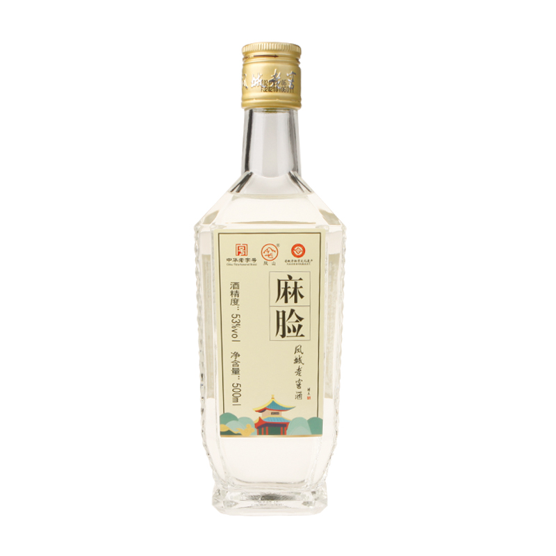 凤城老窖 新麻脸 53%vol 酱香型白酒 500ml 单瓶装