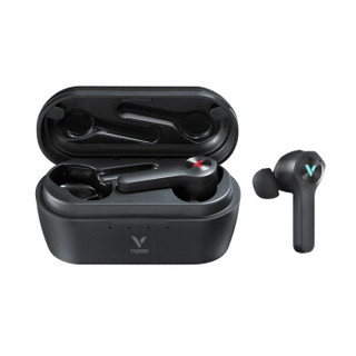 雷柏（RAPOO）VM700S无线蓝牙游戏耳机 游戏耳塞 真无线TWS入耳式游戏耳机音乐运动蓝牙耳塞 黑色