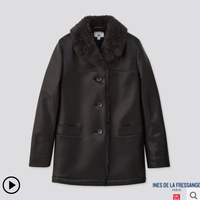 UNIQLO 优衣库 432069 女装仿皮大衣