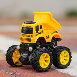 儿童越野车惯性工程车玩具特技旋转搅拌装载挖掘机吊车男孩子翻滚