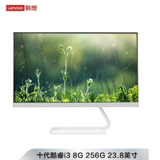 Lenovo 联想 AIO520C 23.8英寸 一体机台式电脑（i3-10110U、8GB、256GB、白色）