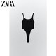 ZARA 新款 女装 罗纹连体衣 05584303800