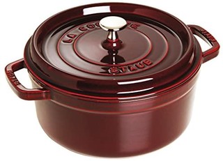 STAUB 珐宝 圆形锅 24cm 红石榴汁