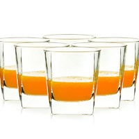 柚米一粒玻璃杯耐高温茶杯家用玻璃杯子套装饮料果汁杯牛奶杯