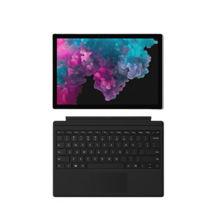 Microsoft 微软 Surface Pro 6 12.3英寸 Windows 10 二合一平板电脑(2736x1824dpi、i7-8650U、8GB、256GB SSD、WiFi版、亮铂金）