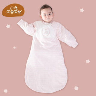 贝谷贝谷 婴儿睡袋秋冬儿童防踢被新生儿抱被 薄款 粉色 *2件