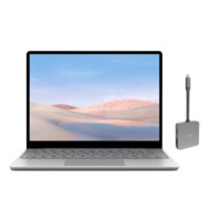 Microsoft 微软 Surface Laptop Go 12.4英寸 轻薄本 亮铂金(酷睿i5-1035G1、核芯显卡、4GB、64GB SSD、1080P、PixelSense触摸显示屏）+原厂蓝牙鼠标 套装