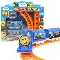 新款儿童玩具电动DIY轨道小火车益智拼装轨道火车玩具电动