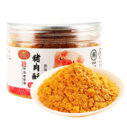 黄金香 中华老字号 原味儿童营养猪肉酥108g肉松 不加香精不加鸡肉不加防腐剂 烘培寿司食材孕妇老人佐餐零食 *6件