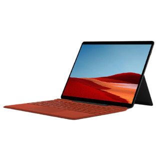 Microsoft 微软 Surface Pro X 13英寸 Windows 10 平板电脑+波比红键盘+超薄触控笔 (2880*1920dpi、SQ2、16GB、256GB SSD、LTE版、典雅黑、1WT-00020)