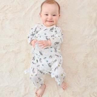 英国Snuggle Sac美棉抗菌婴儿长袖连体衣连身衣爬服