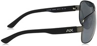 A|X Armani Exchange 男式 AX2012S 矩形金属太阳镜