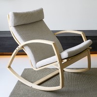 或许 Hygge  曲木摇椅 框架+坐垫 