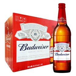Budweiser 百威啤酒 600ml*12大瓶 