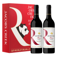 京东PLUS会员：JACOB'S CREEK 杰卡斯   西拉干红葡萄酒  750ml*2瓶