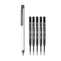 schneider菲尔中性笔水笔含5支狮美乐G2笔芯黑色0.5mm日用书写