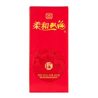 双沟 柔和 红 42%vol 浓香型白酒 450ml*6瓶 整箱装