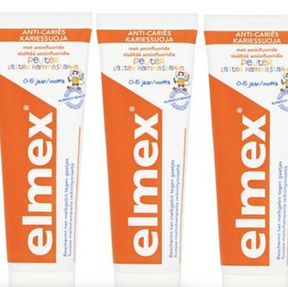 Elmex 儿童防龋齿牙膏 0-5岁 75ml *5条