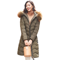 千仞岗 女士中长款羽绒服 Y229281Y 海藻绿 M