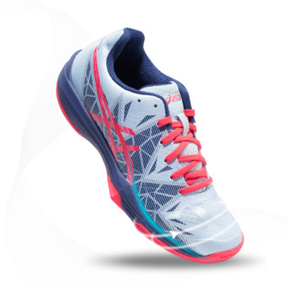 ASICS 亚瑟士 Gel-Fastball 3  女子羽毛球鞋 E762N-400 白蓝红 40