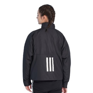 adidas 阿迪达斯 W BTS LIGHT JKT 女子运动棉服 FT2554 黑色/白色 S