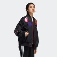 adidas Originals CNY PatcBomber 女子运动棉服 GN4735 黑色/浅猩红 34