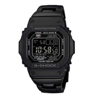 卡西欧CASIO G-SHOCK太阳能电波手表 5610系列经典小方块GW-M5610BC-1塑钢表带 日版