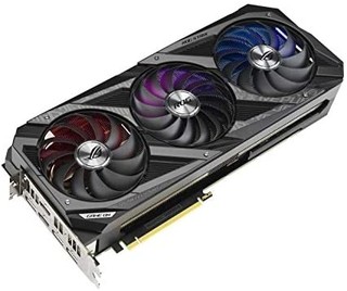 ASUS 华硕 ROG Strix NVIDIA GeForce RTX 3060 Ti OC 版游戏显卡(PCIe 4.0,8GB GDDR6,HDMI 2.1,DisplayPort 1.4a,Axial-tech 风扇设计,2.9插槽,超合金Power II,GPU Tweak II)