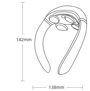 AUX 奥克斯 H68-H4 颈椎按摩器 宝石绿