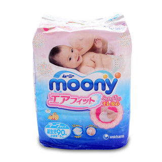 moony 畅透系列 纸尿裤 NB90片*2包