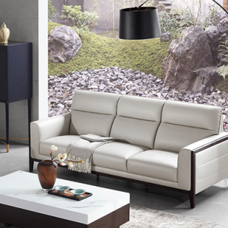 kuka 顾家家居 nl5115 简约三人位沙发 英伦灰