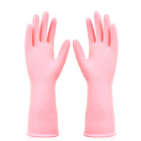 yekee 宜洁 清洁手套 加厚橡胶 中号 粉色 1双 *2件