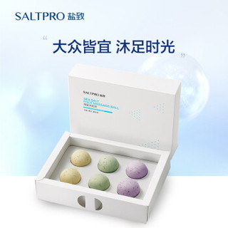 京东PLUS会员：SALTPRO 盐致 生态海盐沐足球套装 6枚 *6件