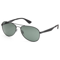 Ray-Ban 雷朋 男女款太阳镜 RB3549-006-71 黑色框绿色片 58mm