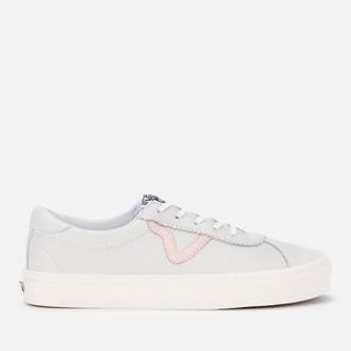 Vans Women's Sport Leather Trainers - White/Snow White