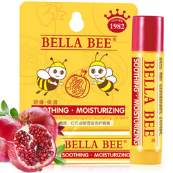 贝拉小蜜蜂 儿童红石榴保湿滋润护唇膏 4.6g *4件