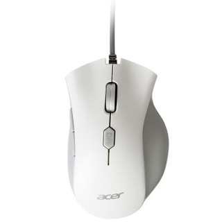 acer 宏碁 Y910 白色 有线游戏鼠标 笔记本台式USB家用办公吃鸡lo