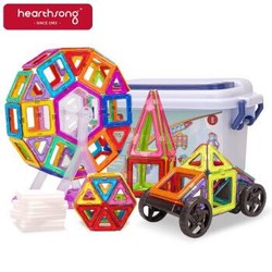 哈尚（Hearthsong）儿童玩具积木磁力片套装198件 男女孩生日礼物新年送礼物 +凑单品