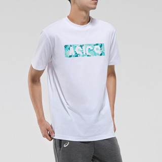 ASICS 亚瑟士 男子运动T恤 2031B477-100 白色 M