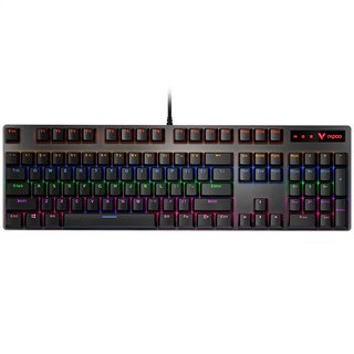 V500PRO 104键 有线机械键盘 黑色 雷柏黑轴 混光