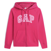 Gap 盖璞 碳素软磨系列 女士连帽开衫卫衣 451203-1 亮粉色 XXS
