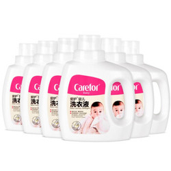 爱护（Carefor）婴儿洗衣液 新生儿洗衣液 宝宝专用洗衣液 儿童洗衣液1L×6瓶 *4件