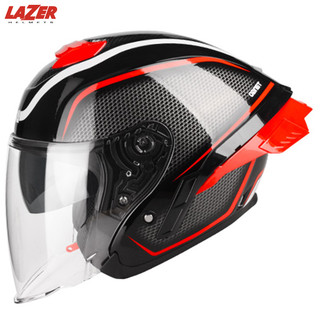 车迷辰 LAZER TANGO 3/4头盔大尾翼踏板车摩托车头盔男女赛车盔