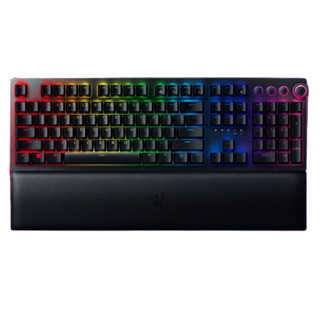 RAZER 雷蛇 猎魂光蛛V2 108键 有线机械键盘 黑色 模拟光轴 RGB
